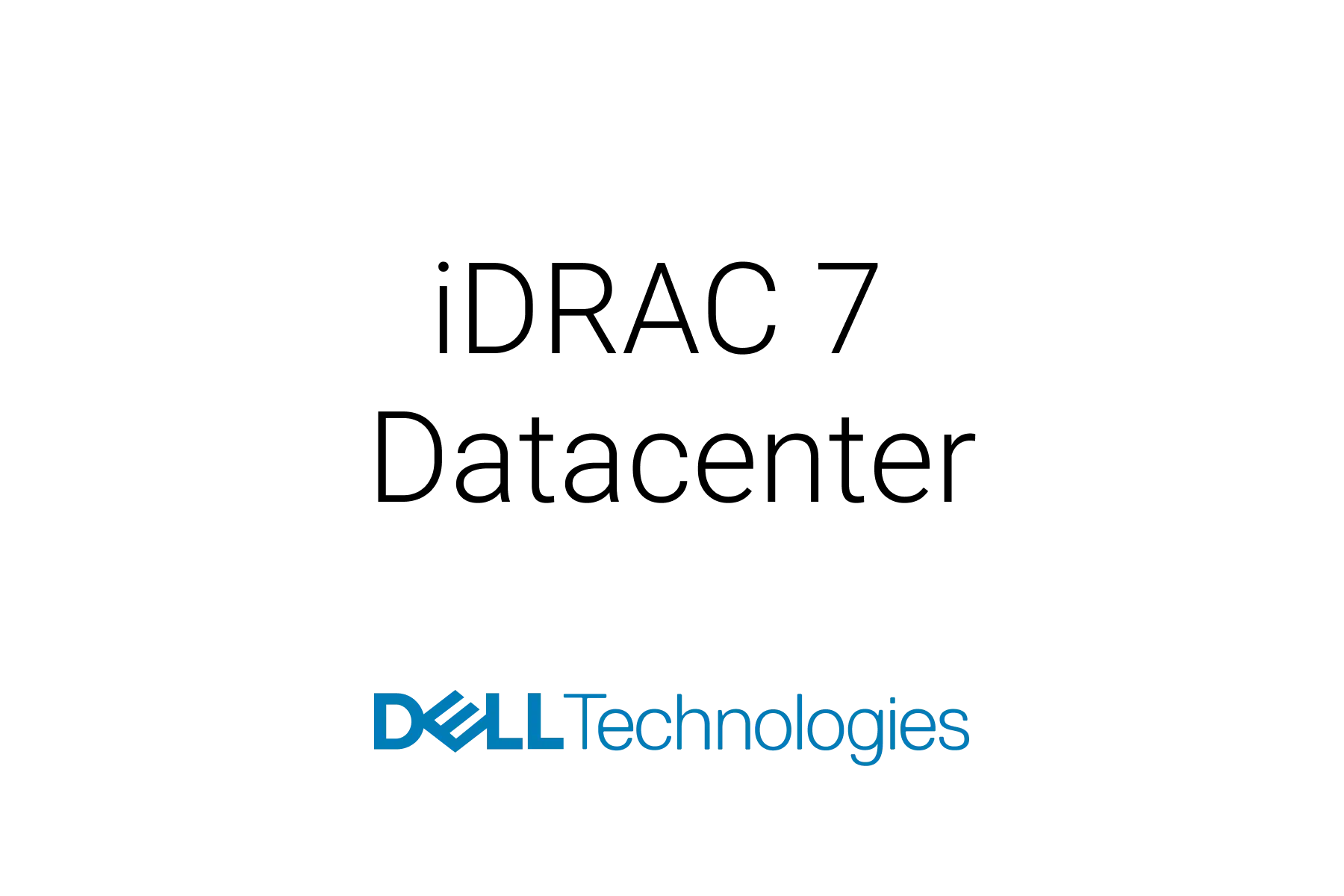 Dell iDRAC 7 Datacenter
