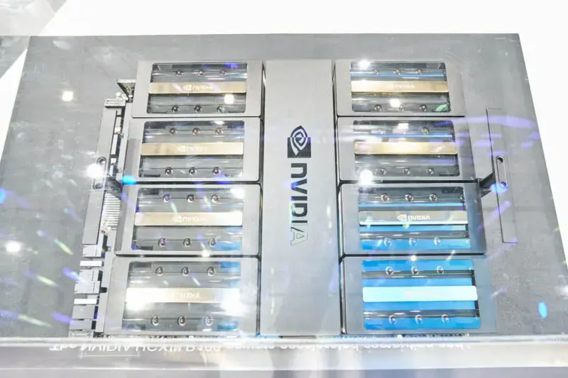 NVIDIA HGX B100 With Heatsinks