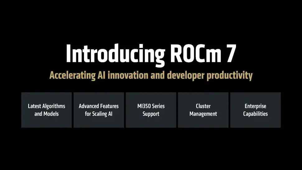 AMD представляет новую версию платформы ROCm 7.0