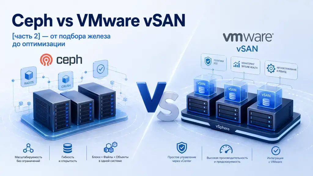 Ceph vs VMware vSAN [часть 2] — от подбора железа до оптимизации  Изображение 1