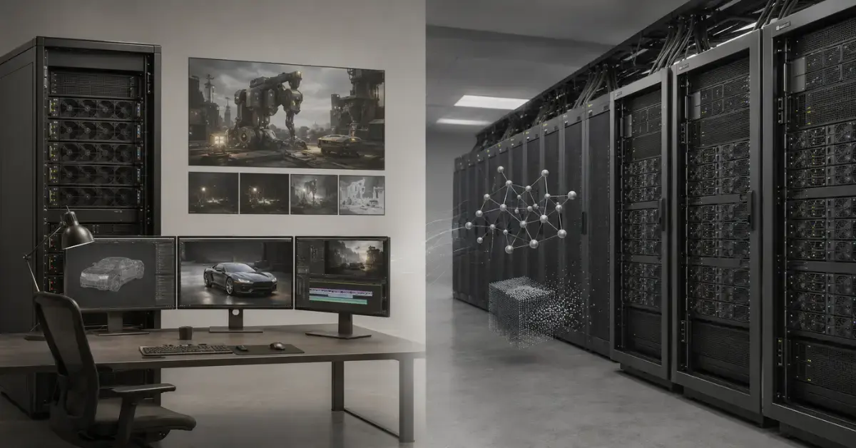GPU-сервер для рендеринга, 3D и видео: чем он отличается от AI-сервера