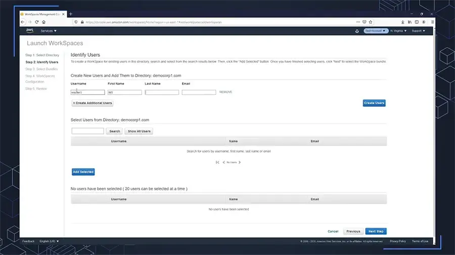 Amazon WorkSpaces Amazon WorkSpaces