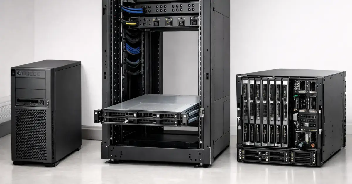 Форм-факторы серверов: Rack, Tower, Blade