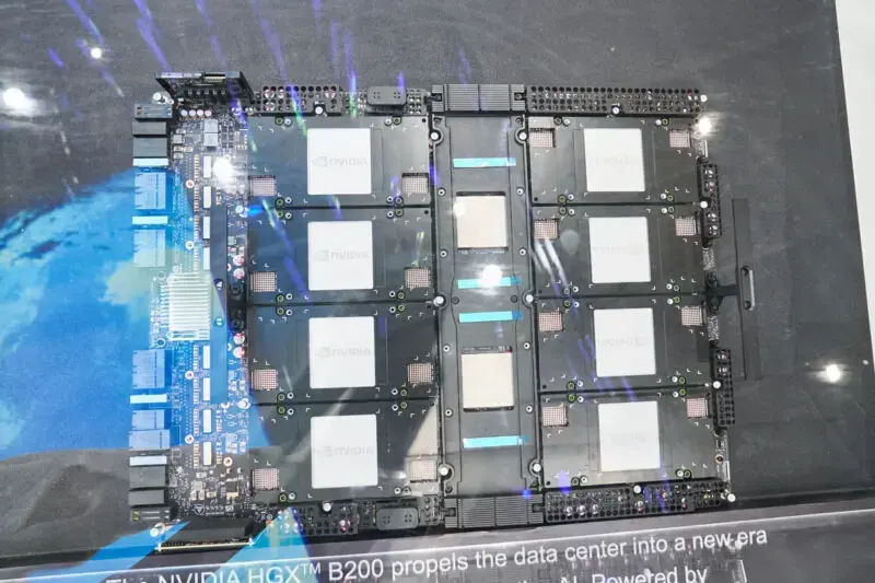 NVIDIA HGX B200 Baseboard Top Without Heatsinks